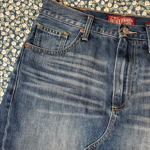 NWT Lucky Brand High Waist Denim Mini Skirt 26 - Picture 7 of 9